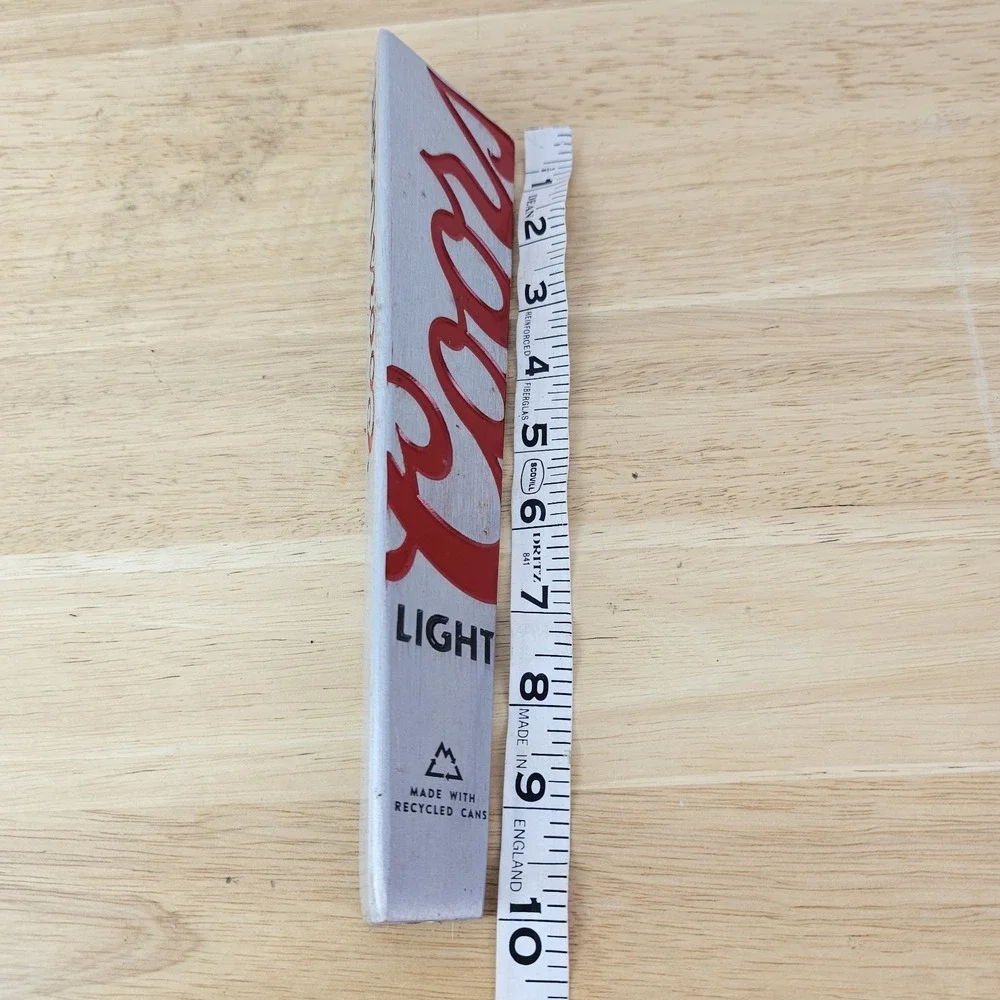 Coors Light Beer Draft Beer Tap Handle Silver Rocky‎ Mountains Man Cave
